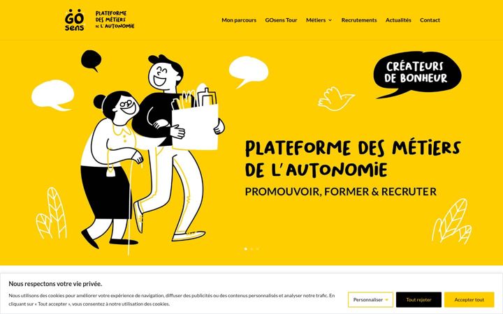 Screenshot of gosens.org