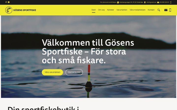Screenshot of gosens.se