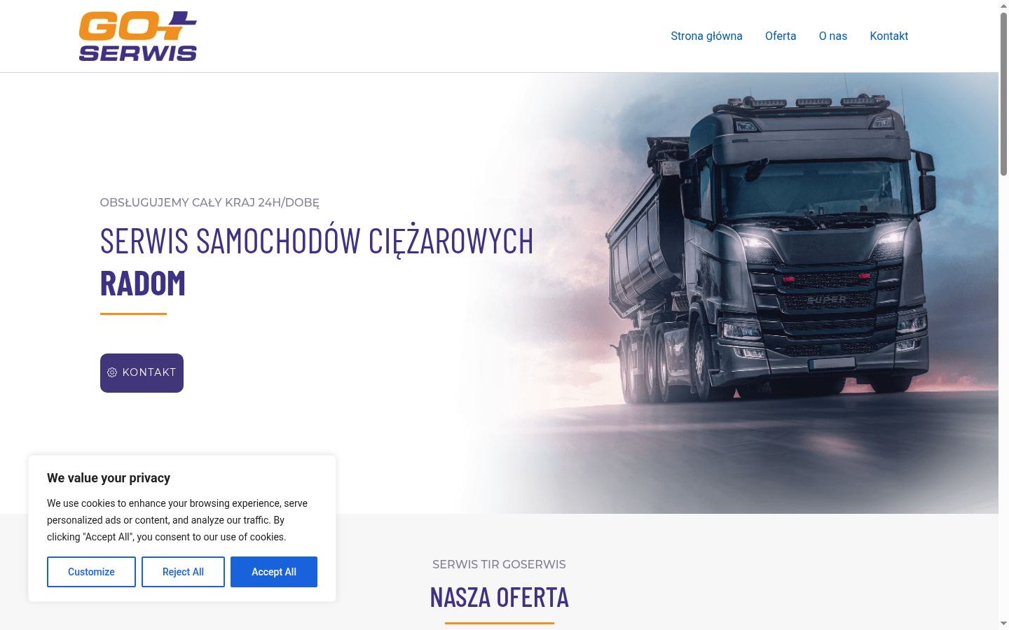 Snimka zaslona bannera za privolu prikazanog prije bilo kakve interakcije