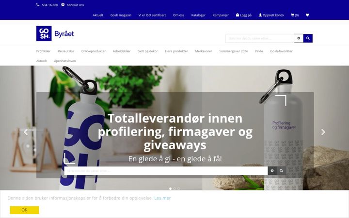Screenshot of gosh-byraet.no