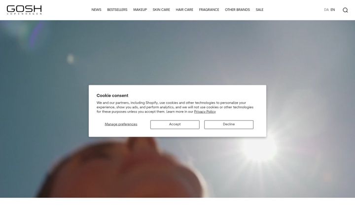 Screenshot of goshcopenhagen.com