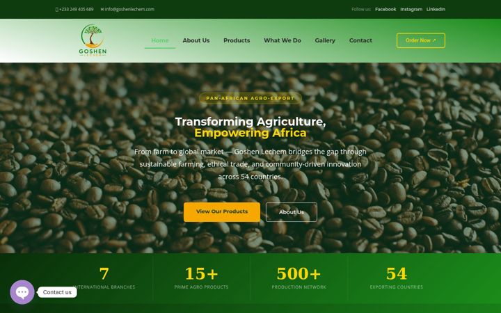 Screenshot of goshenlechem.com