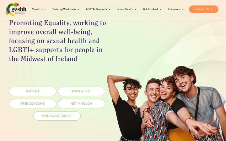 Screenshot of goshh.ie