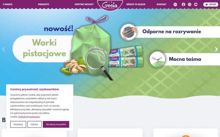 Screenshot of gosia.pl