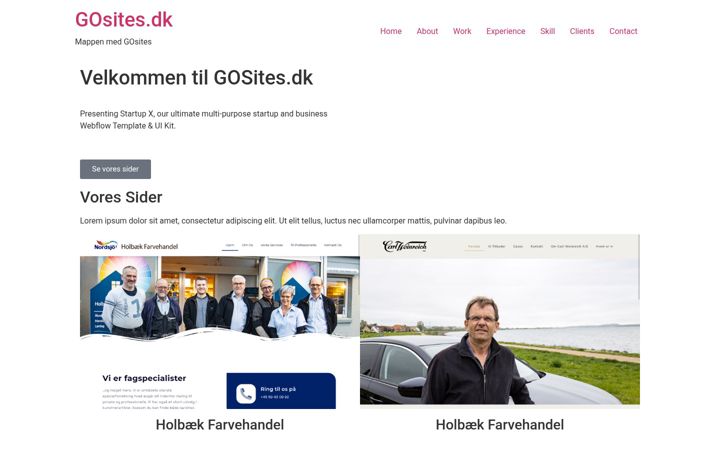 Screenshot of gosites.dk