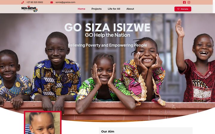 Screenshot of gosiza.com