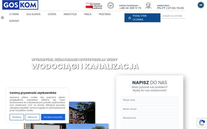 Screenshot of goskom.pl