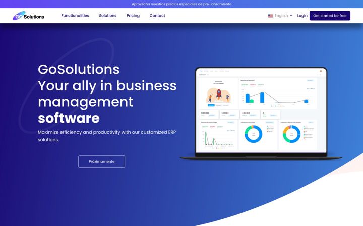 Screenshot of gosolutions.ch