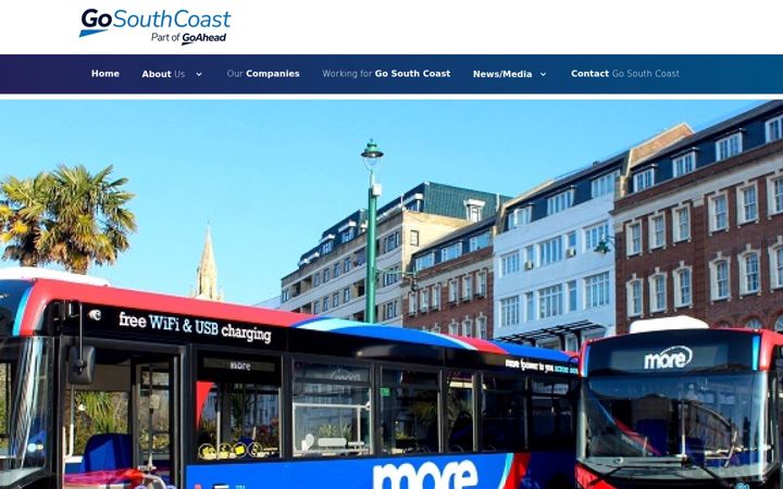 Screenshot ta' gosouthcoast.co.uk