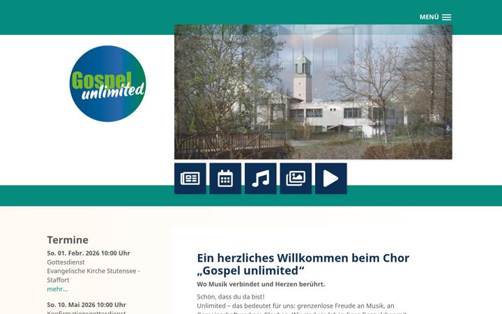 Screenshot of gospel-unlimited.de