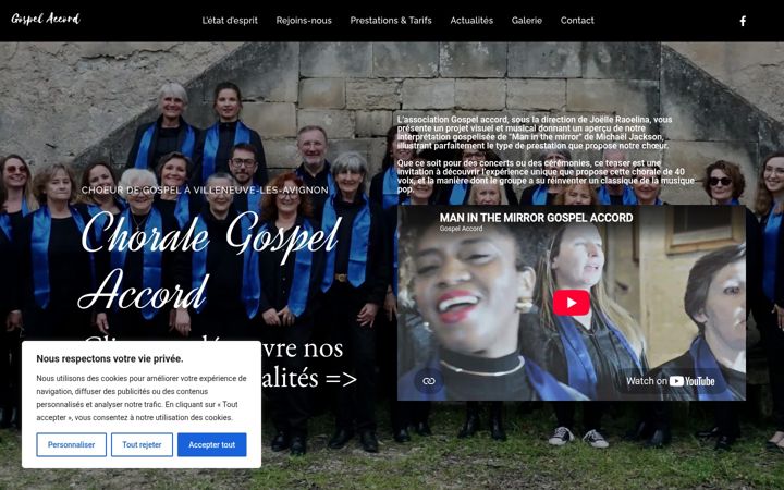 Screenshot of gospelaccord.fr