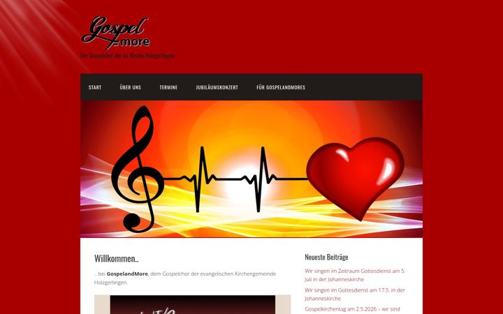 Screenshot of gospelandmore-holzgerlingen.de
