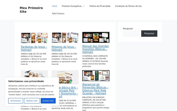 Screenshot of gospelliteratura.com.br