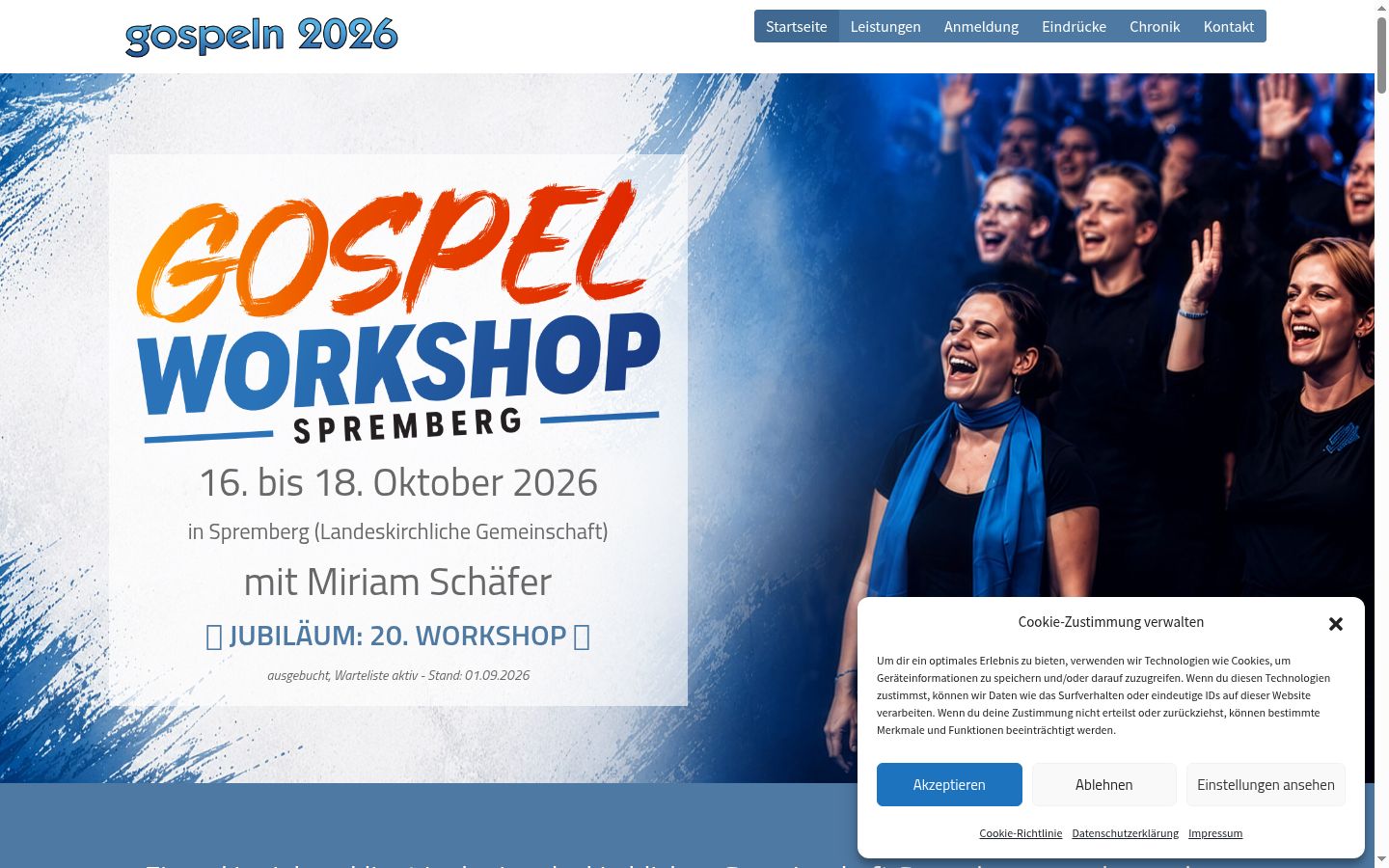 Screenshot tal-banner tal-kunsens muri qabel kwalunkwe interazzjoni