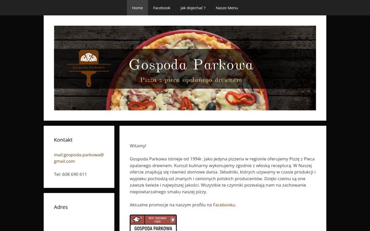 Screenshot of gospodaparkowa.pl