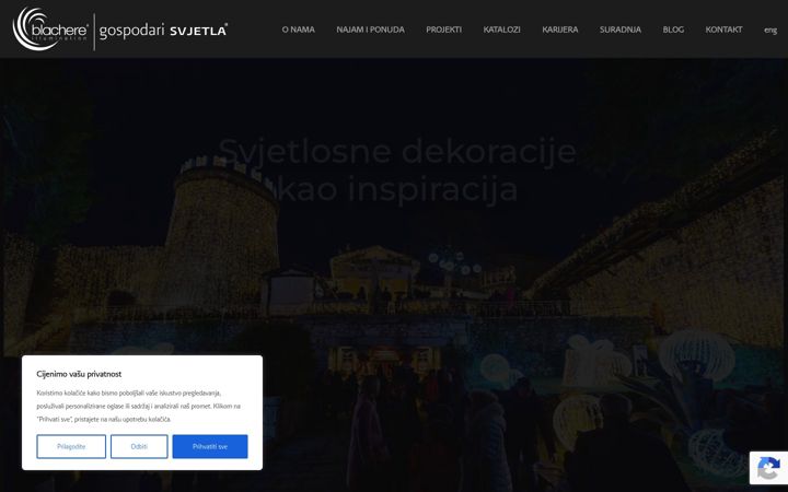 Snímek obrazovky gospodarisvjetla.hr