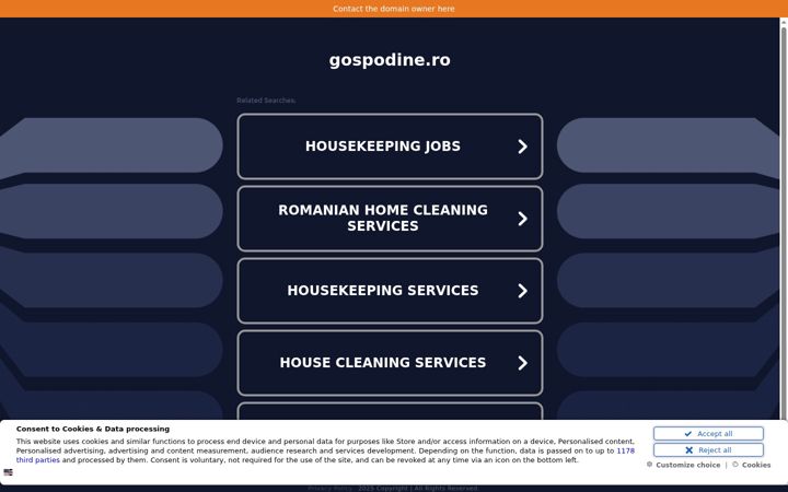Screenshot of gospodine.ro