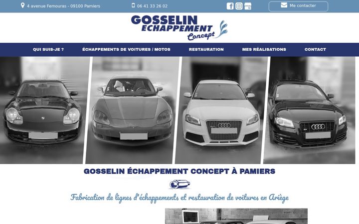 Screenshot of gosselinechappementconcept.fr