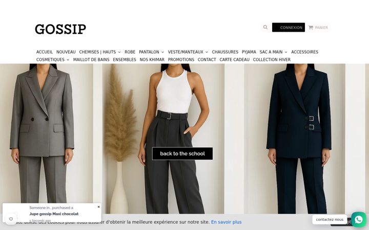 Capture d'écran de gossiiip.com