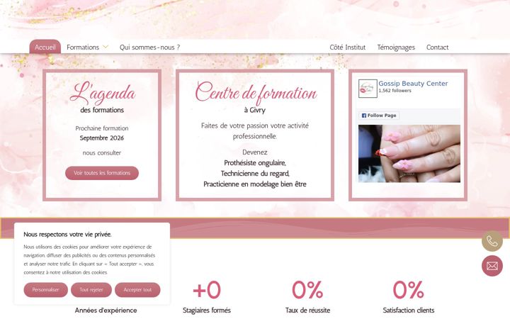 Skærmbillede af gossip-beauty-center.com