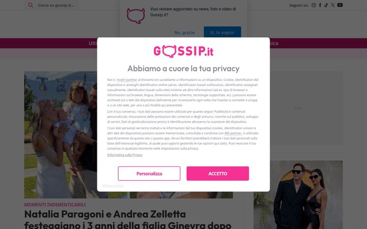 Screenshot of gossip.it
