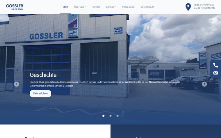 Screenshot of gossler.info