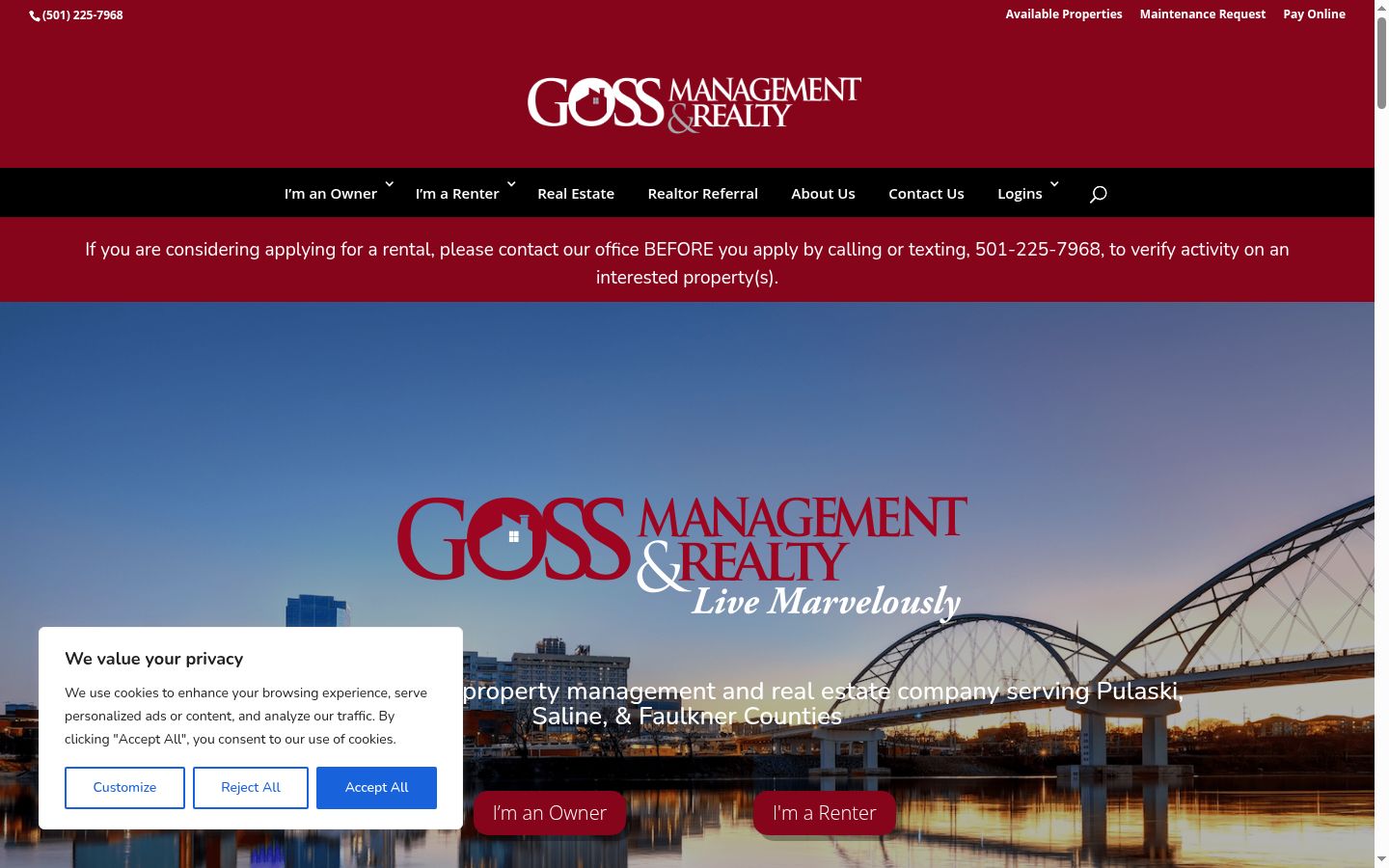 Screenshot tal-banner tal-kunsens muri qabel kwalunkwe interazzjoni