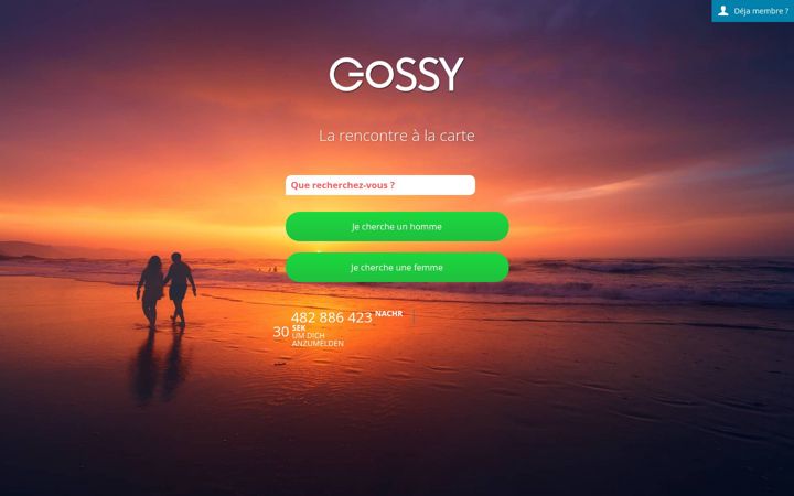 Screenshot of gossy.com.de