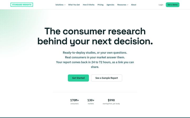 Screenshot of gostandard-insights.com