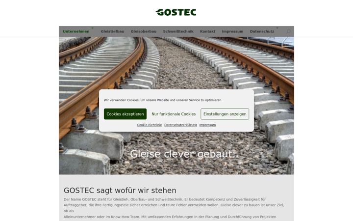 Screenshot of gostec.de