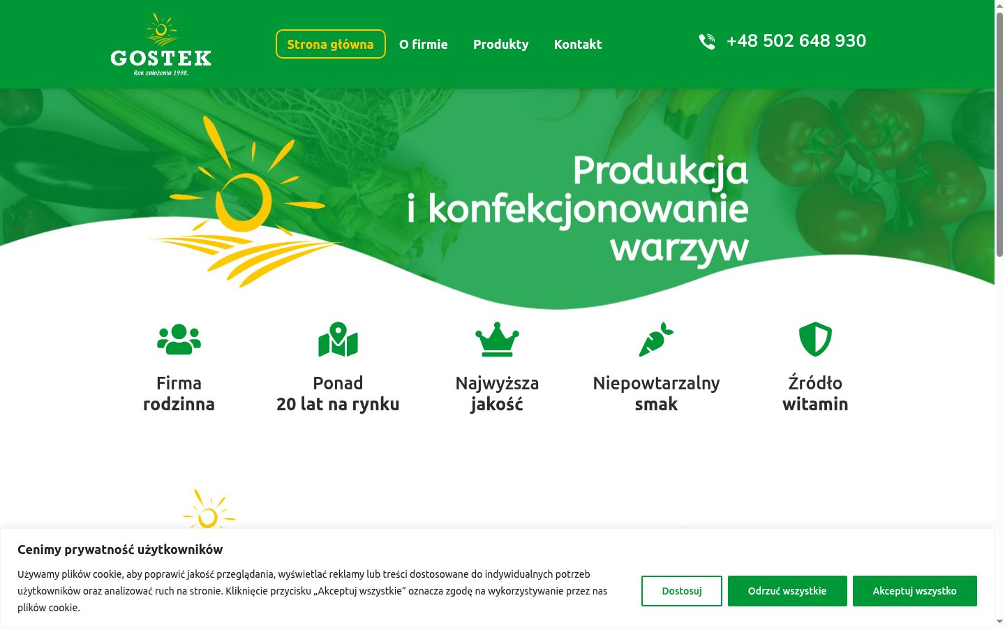 Screenshot des Einwilligungsbanners vor jeglicher Interaktion