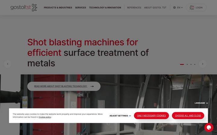 Screenshot of gostol-tst.eu
