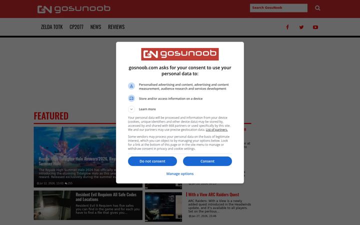 Zrzut ekranu gosunoob.com