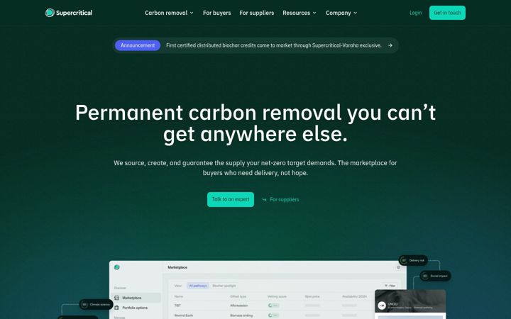 Screenshot of gosupercritical.com