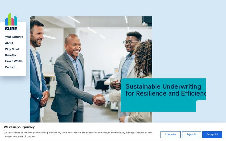 Screenshot of gosure.org