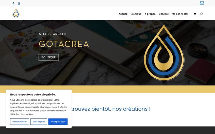 Screenshot of gotacrea.fr