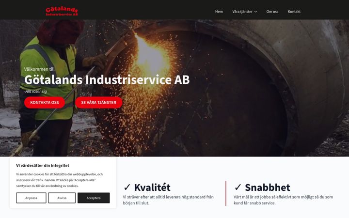 Screenshot of gotalandindustri.se