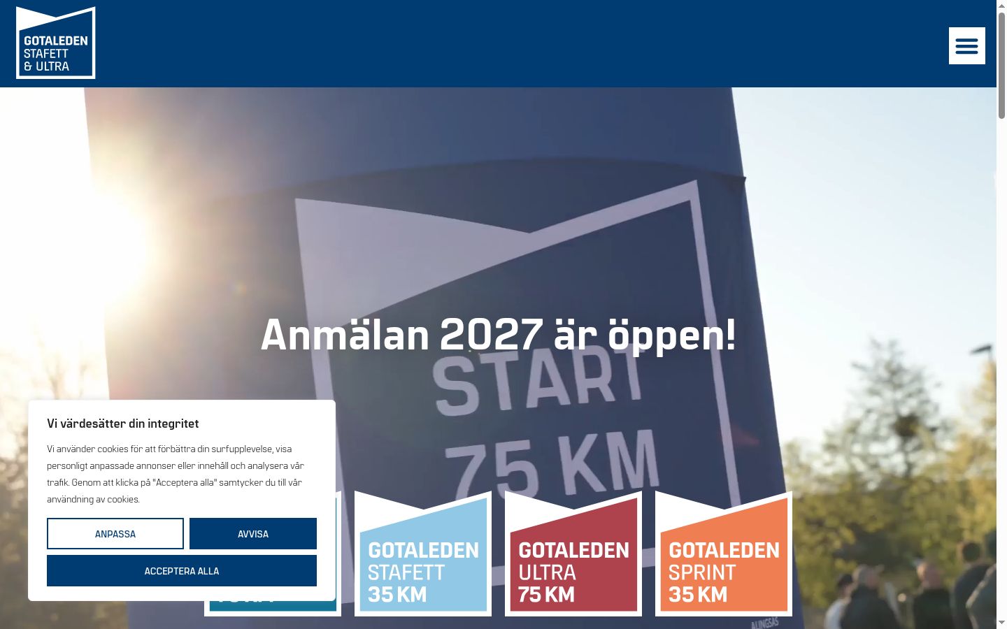 Képernyőkép a bármilyen interakció előtt megjelenő hozzájárulási bannerről