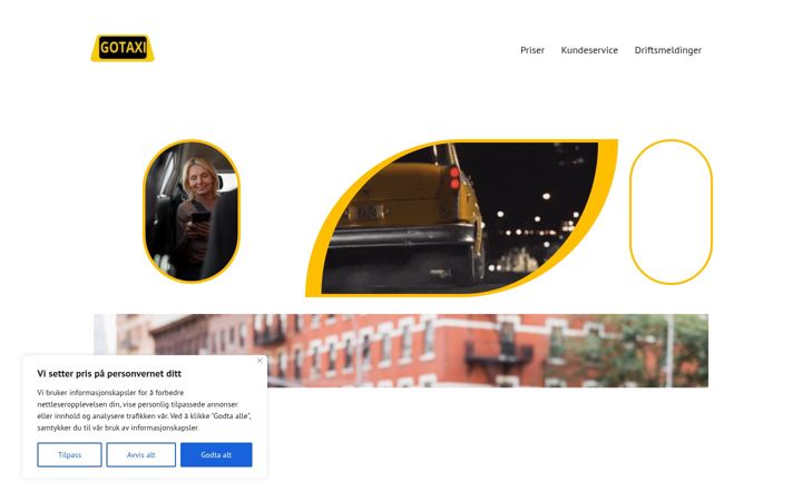 Screenshot of gotaxi.no