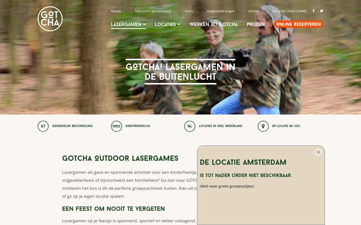 Screenshot of gotcha.nu