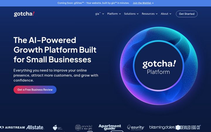 Screenshot of gotchamobi.com