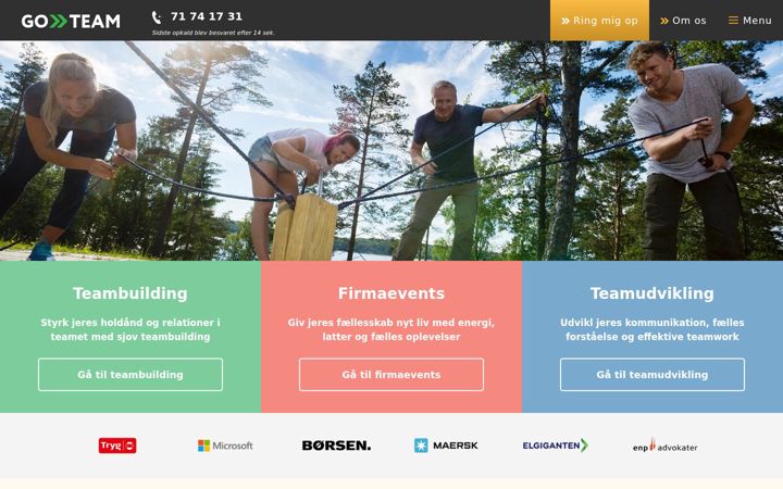 Screenshot of goteam.dk