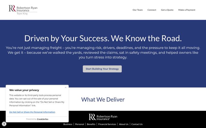 Screenshot of goteamking.com