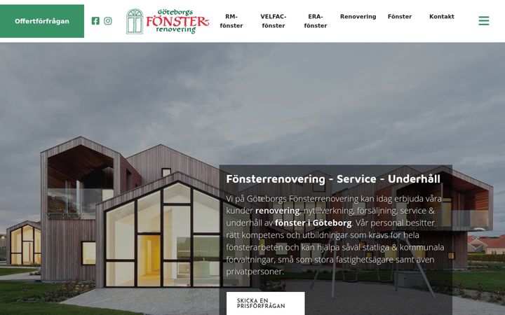 Screenshot of goteborgsfonster.se