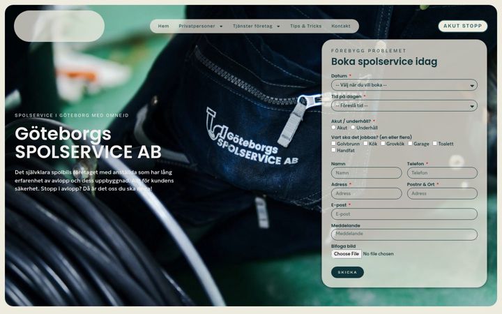 Screenshot of goteborgsspol.se