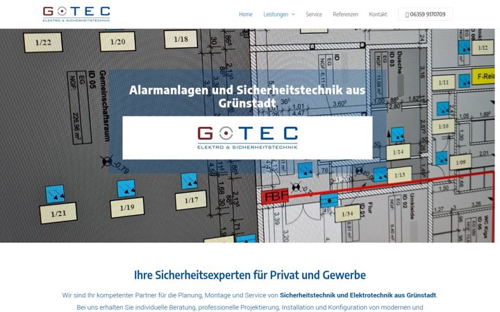 Posnetek zaslona gotec-sicherheit.de