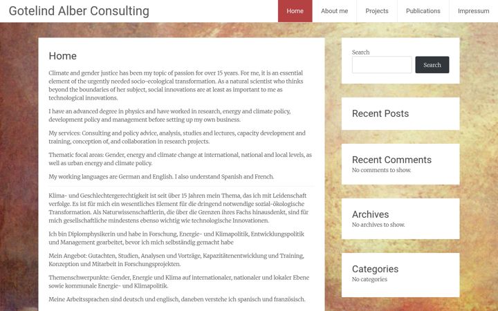 Screenshot of gotelind-alber.eu