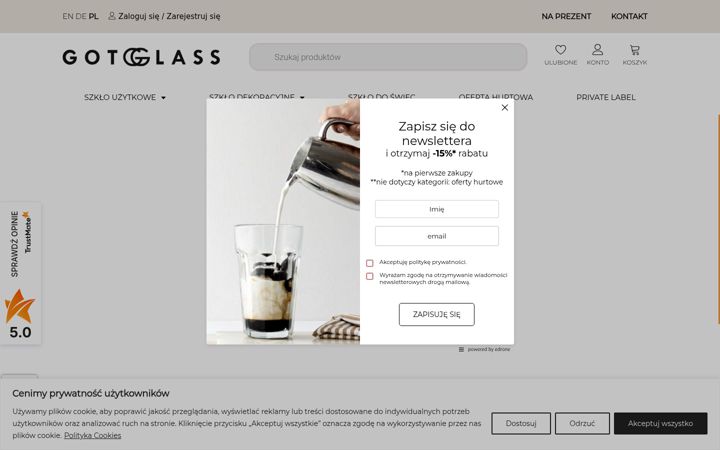 Screenshot of gotglass.eu