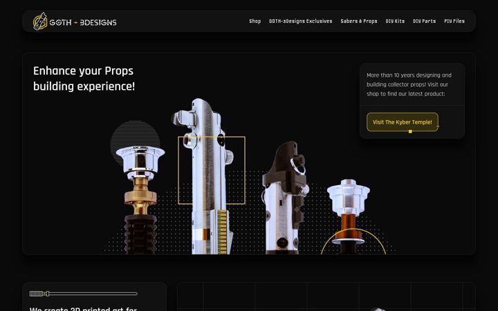 Screenshot of goth-3designs.com