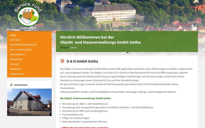 Screenshot of gothaer-hausverwaltung.de